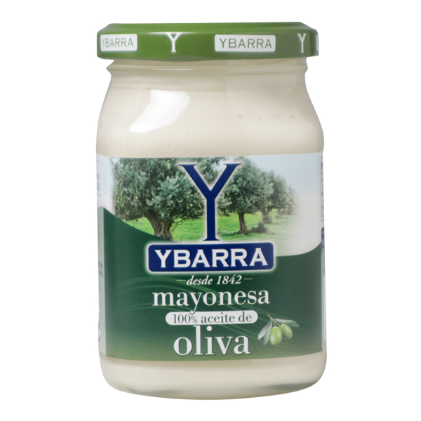 Bote de mayonesa 100% con Aceite de Oliva Ybarra 225ml
