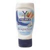 Bote de salsa Roquefort Ybarra 300ml boca-abajo