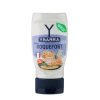Bote de salsa Roquefort Ybarra 250ml boca-abajo