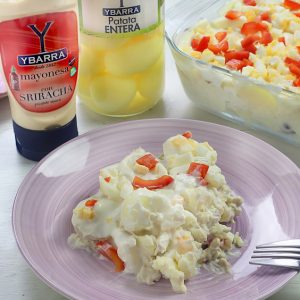 receta de ensalada-peruana-patatas con mayonesa-sriracha-ybarra