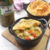 receta de cazuela-pollo-hojaldre y judias-verdes hecha con el Tarro de Judías Verdes Redondas Ybarra