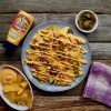 receta de nachos-salsa-cheddar hecha con Bote de salsa Cheddar Ybarra 300ml