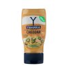 Bote salsa Cheddar Ybarra 250ml boca-abajo