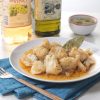 receta de bacalao-encebollado-vinagre hecha con la Botella de vinagre de vino Ybarra 500ml