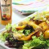 receta de ensalada-pollo-nectarinas-crema-vinagre-balsamico-mango-ybarra