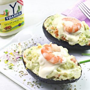 receta de ensaladilla-aguacate con mayonesa ybarra bote de 450 ml