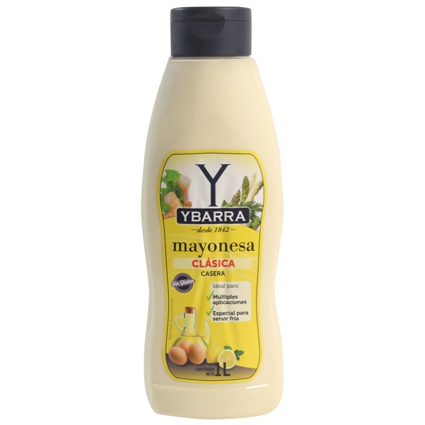 Bote de mayonesa Ybarra 1 litro