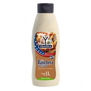 Bote de salsa Ranchera Hollywood Ybarra 1 Litro