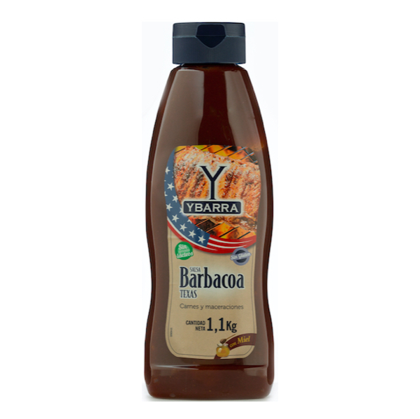 Bote de salsa Texas Barbacoa Ybarra 1 Litro